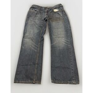 Vintage Lee Dungarees Mens Jeans 36x30 Size Slim Fit Blue Vtg